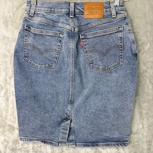 Levi's Premium Denim‎ Jean Skirt Womens Size 27 Rockabilly Country Big E Mini